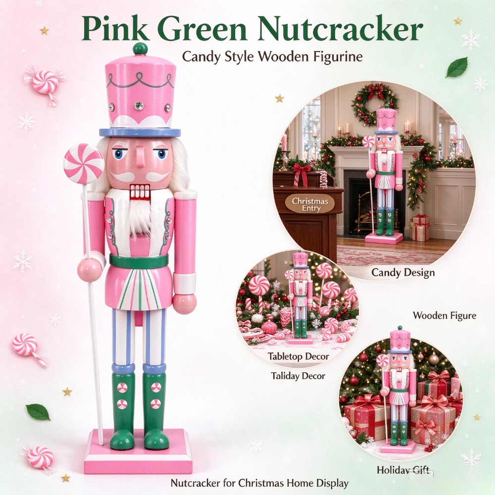 Nutcracker Figurine - تمثال جندي مكسر المكسرات الخشبي بطول