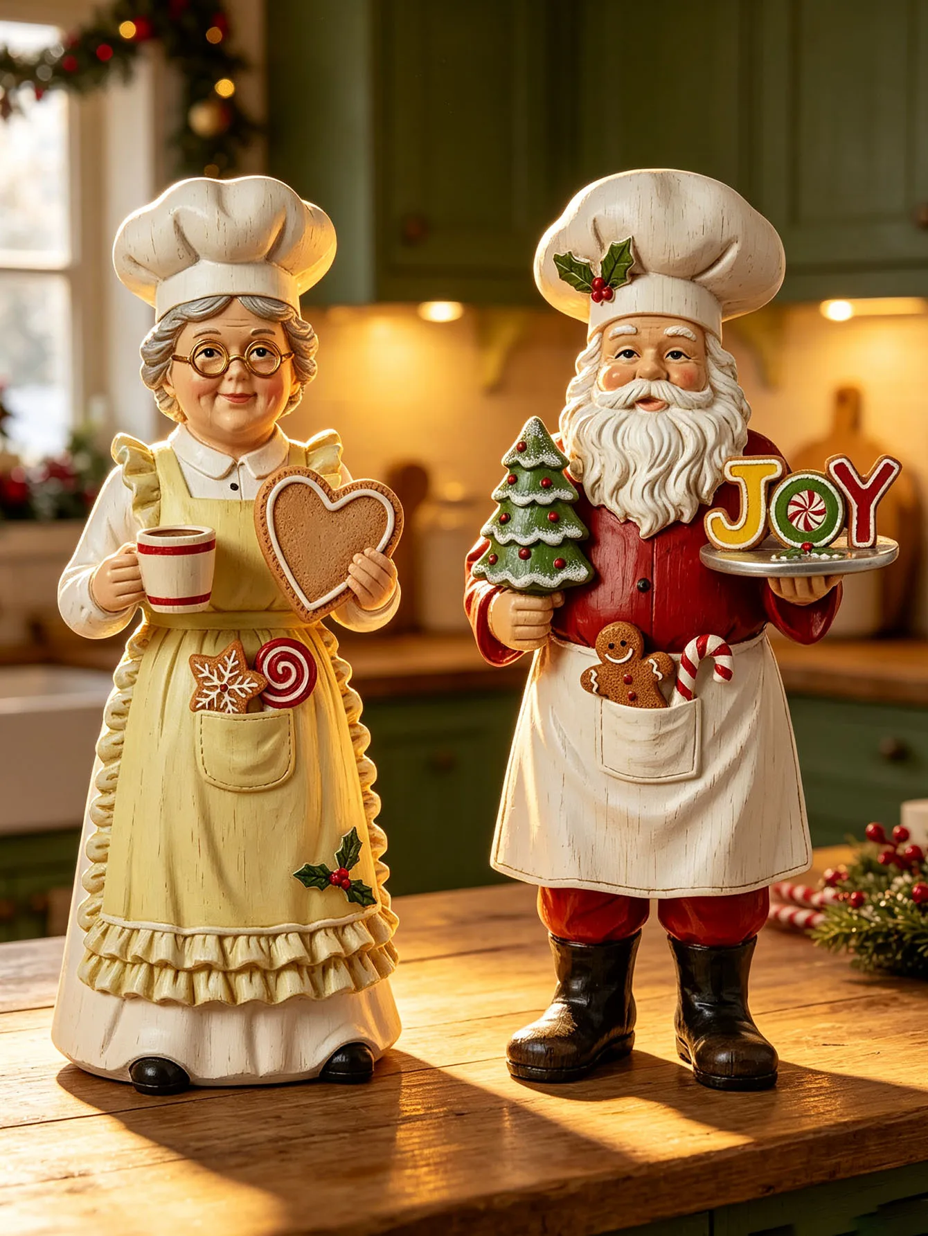 Nutcracker Figurine - مجموعة من قطعتين من زينة عيد