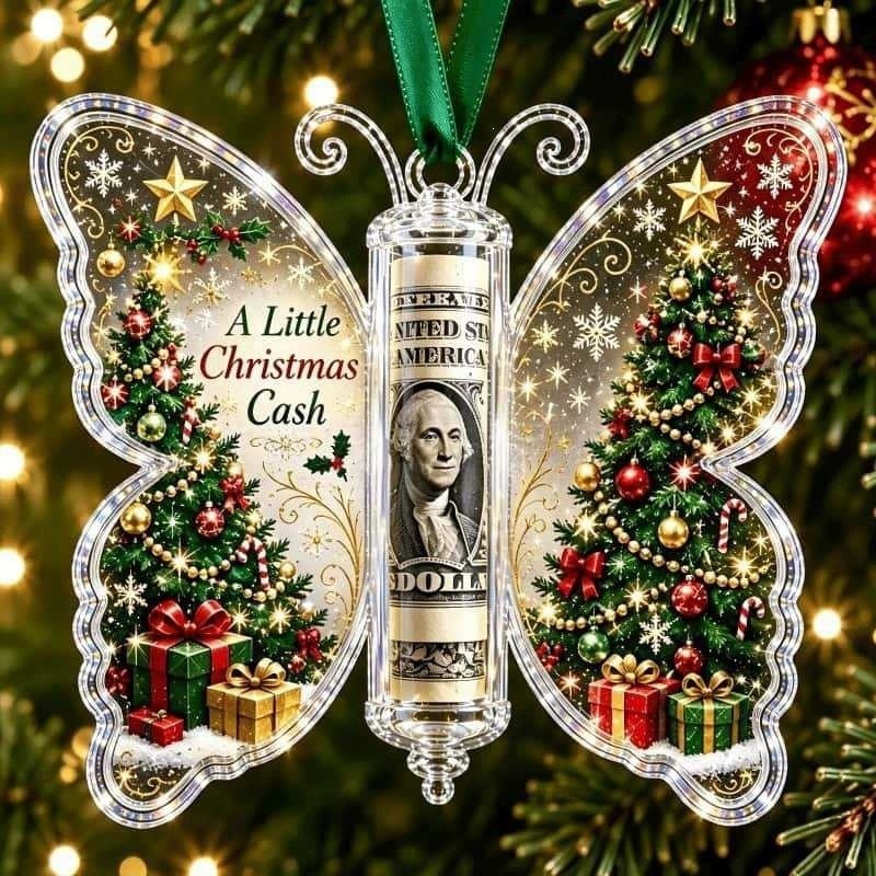 زينة هدايا نقود على شكل فراشة  - مراجعة Christmas Stocking Hanging وسعره