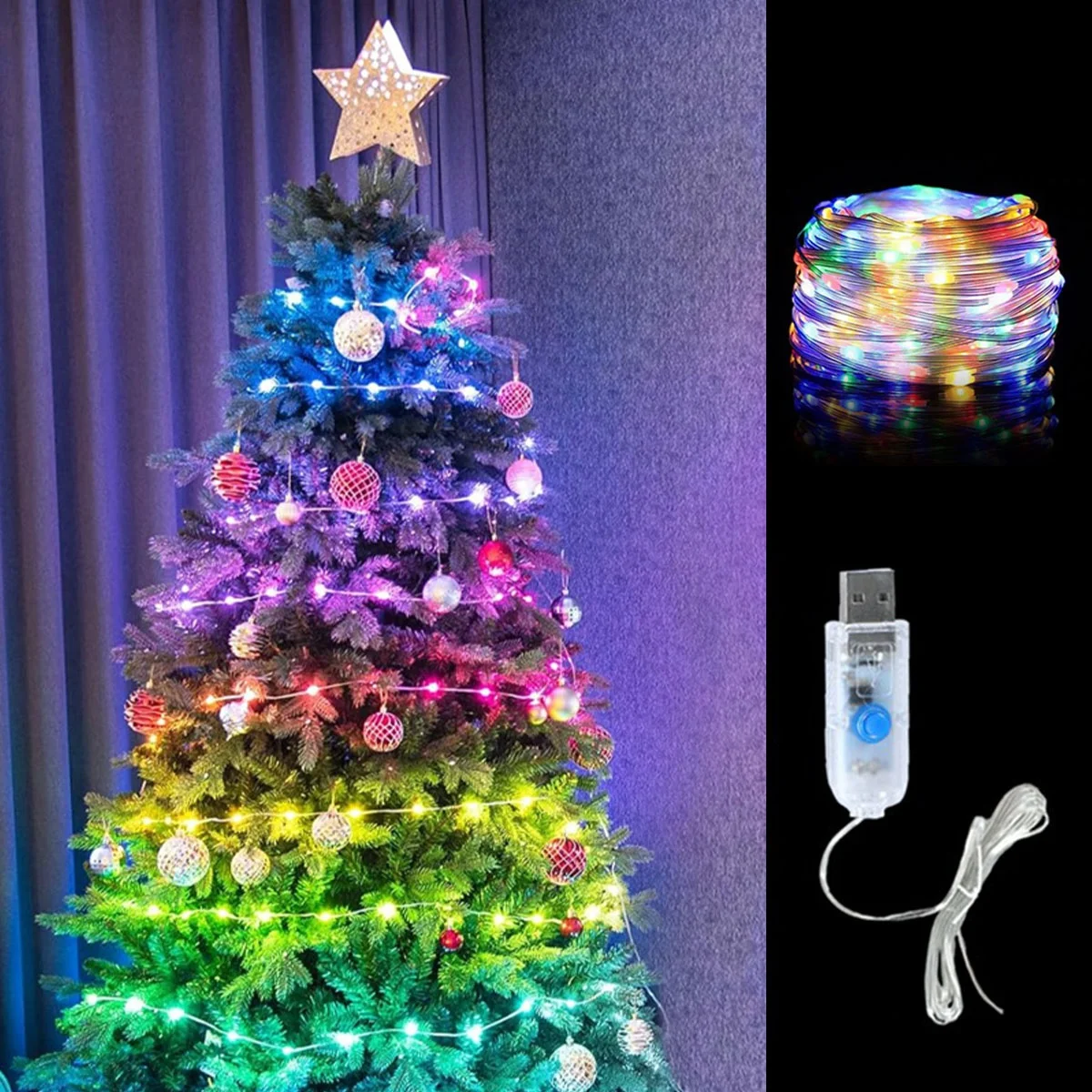 أضواء عيد الميلاد بحبل من الجل - مراجعة Led Fairy String Lights وسعره