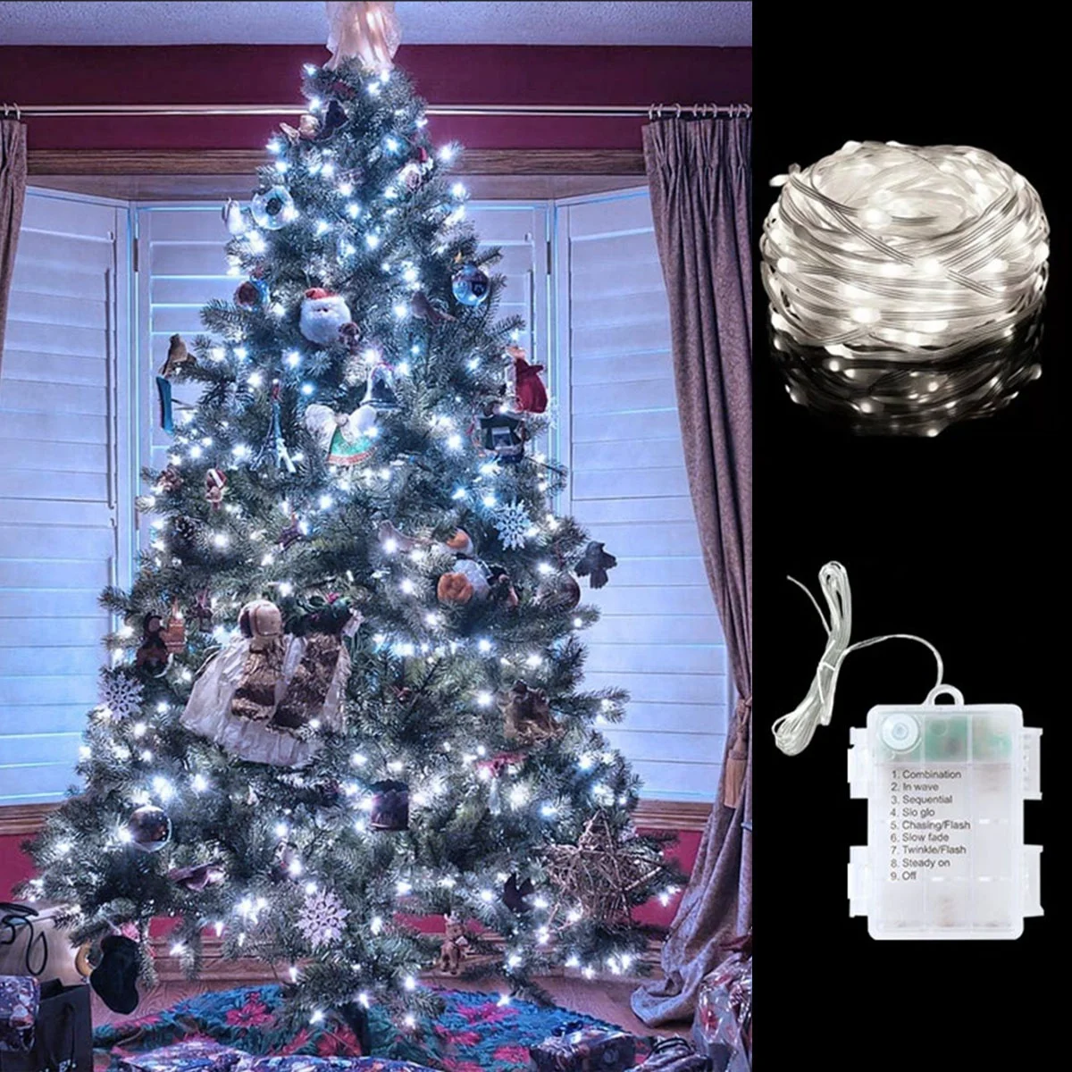أضواء عيد الميلاد بحبل من الجل - مراجعة Led Fairy String Lights وسعره